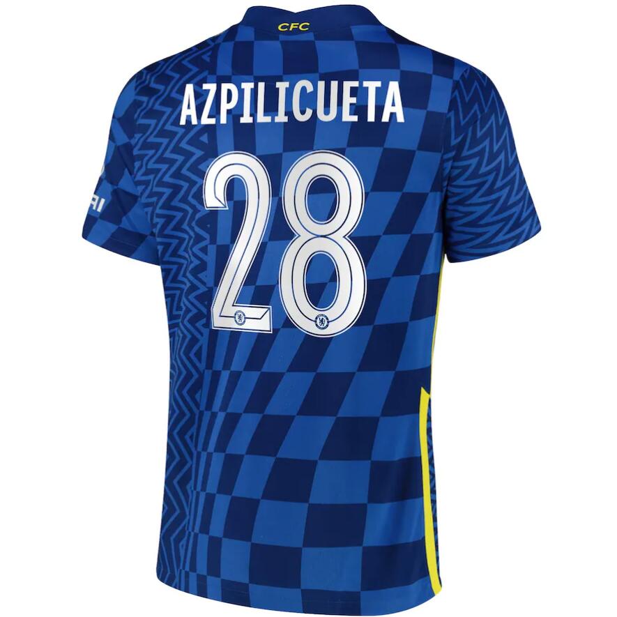 2021/22 Chelsea Cup Home Kit Soccer Jersey with Azpilicueta 28 printing